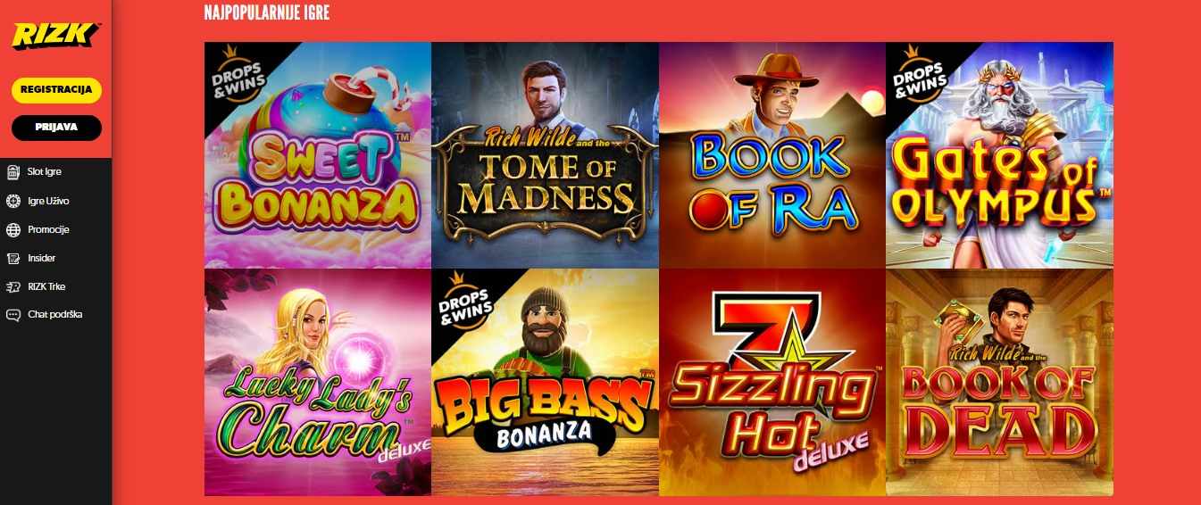 Rizk Casino Games